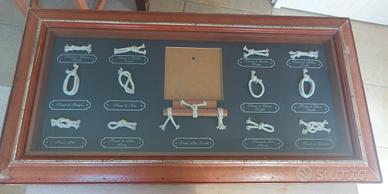 Quadro Nautico con Nodi Marinari da Collezione 