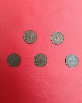 1 e 2 centesimi Regno d'Italia 