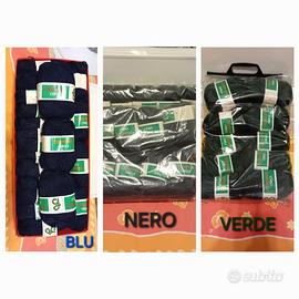 Lana blu nero verde