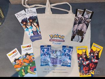 Bag Pokemon pocket Lucca Comics + Segnalibri