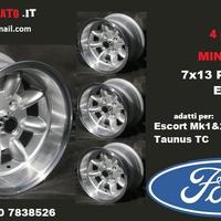 Cerchi minilite 7x 13 4x108 et-7 ford capri taunus