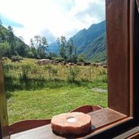 casetta con roulotte campeggio 