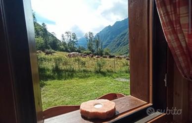 casetta con roulotte campeggio 