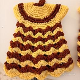 presine fatte a mano all'uncinetto