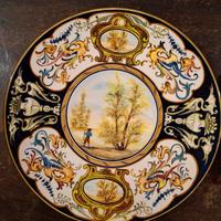 Coppia di piatti Faenza