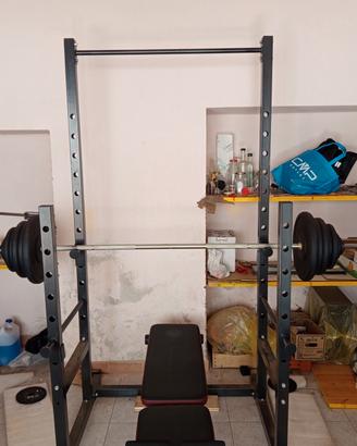 Panca piana +  Power rack