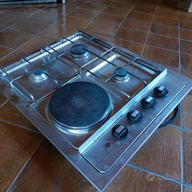 Piano cucina con fornelli + piastra elettrica