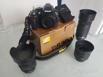 Nikon D5300 + 3 obiettivi 