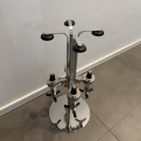 Dispenser  4 Bottiglie Acciaio e Plastica Cocktail