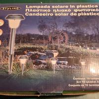 Luci da giardino pannello solare