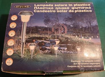 Luci da giardino pannello solare