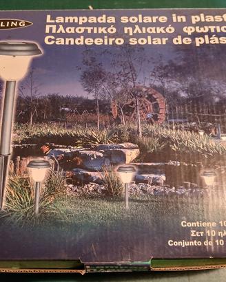 Luci da giardino pannello solare