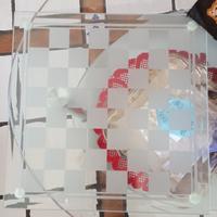 scacchiera in vetro 