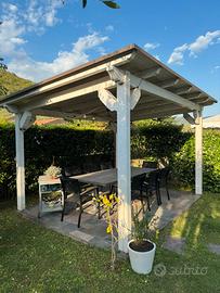 Gazebo da giardino 3 mt X 4 mt in legno