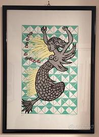 Remo Brindisi, La Sirena, Litografia Pr. d'Autore