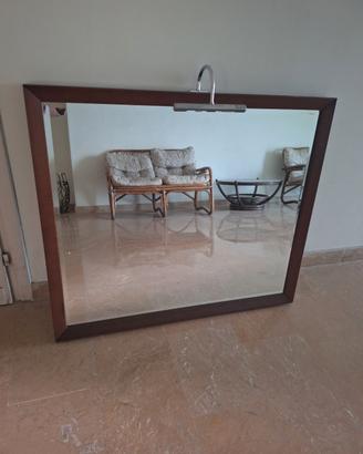 Specchio bagno con lampada