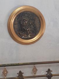 immagine sacra in bronzo