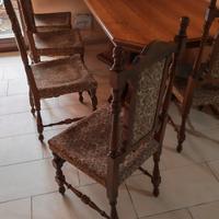  Tavolo in Legno + 5 sedie coordinate