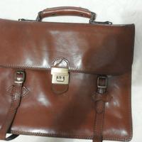 borsa in cuoio con maniglia