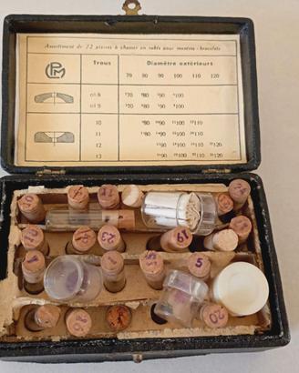 cofanetto vintage da orologiaio per la riparazione
