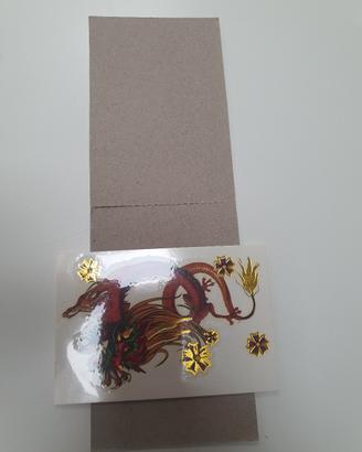 Tatuaggio Drago misure 10.5  x 5