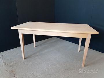 Tavolo da pranzo allungabile nuovo in legno grezzo