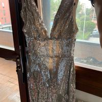 Vestito Zara paillettes argento