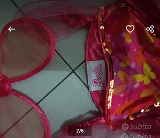 vestito da carnevale Barbie farfalla 5anni