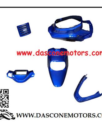 KIT 5 PEZZI CARENE BLU METALLIZZATO MBK BOOSTER – 