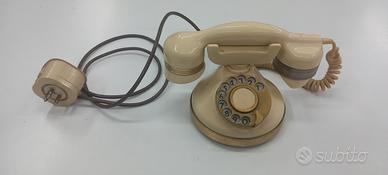 telefono fisso con cornetta gold plated TELCER 