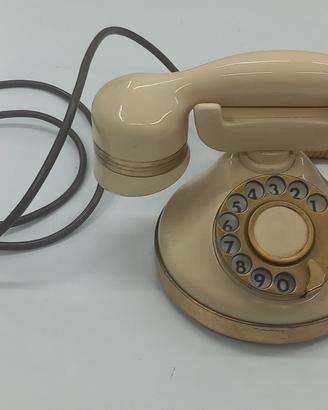 telefono fisso con cornetta gold plated TELCER 
