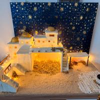 Struttura presepe artigianale fatto a mano