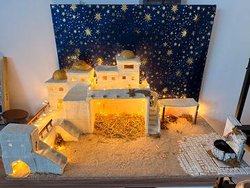 Struttura presepe artigianale fatto a mano