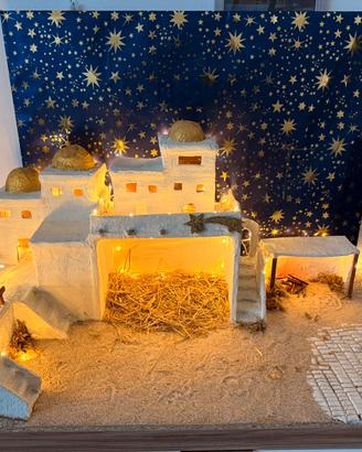 Struttura presepe artigianale fatto a mano