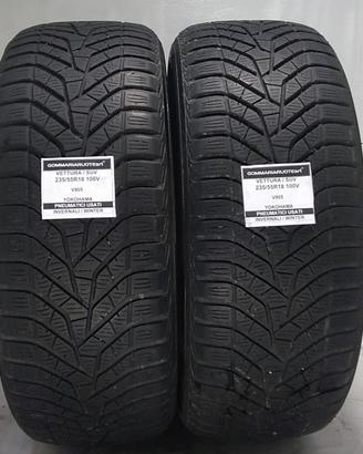 2 PNEUMATICI USATI 235/55R18 100V V905 YOKOHAMA GO