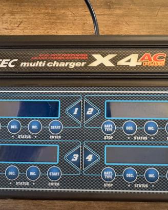 Hitec Caricabatterie Multi Charger X4 AC/DC Plus