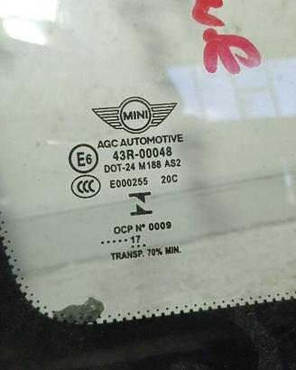 VETRO FISSO POSTERIORE SX MINI Cooper 3° Serie 51