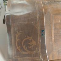 Segretaire in legno noce stile barocco
