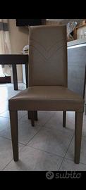 Tavolo con sedie rovere grigio