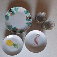 Servizio Piatti 18 pezzi + 6 bicchieri