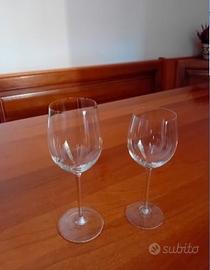 CALICI DI CRISTALLO RIEDEL. 6 COPPIE ACQUA E VINO.