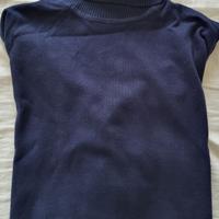 Maglioncino blu nuovo, collo alto tg L, da 49 a 27
