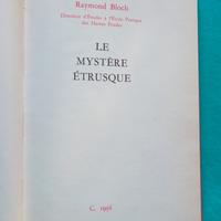 Raymond Bloch,Il Mistero Etrusco, 1956 In francese