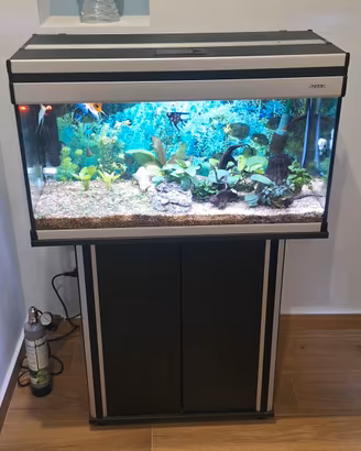 Acquario Aquael 100 lt con mobile, LED e BIOBOX2