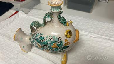 Porta candela pesce di CALTAGIRONE.