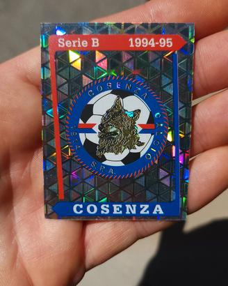 Figurina scudetto Cosenza Calciatori 1994-95 Panin