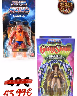 Masters Of The Universe Origins Sharella e Clawful