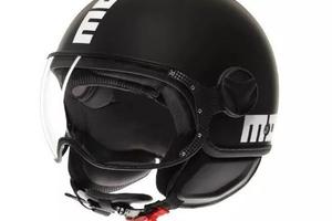 CASCO MOMO DESIGN FGTR CLASSIC NERO OPACO BIANCO