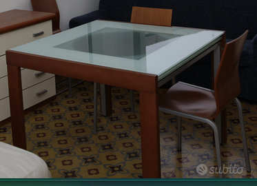 Tavolo quadrato allungabile Calligaris