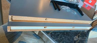 2 mensole grigie 60x23,5x4